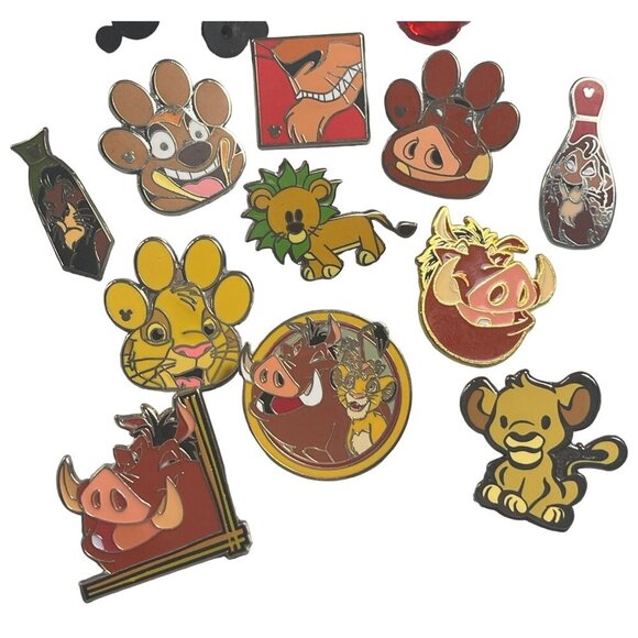 Disney Lion King Trading Pin Simba Scar Timon Pumbaa Lapel Pin Brooch Badge Gift - Picture 1 of 6